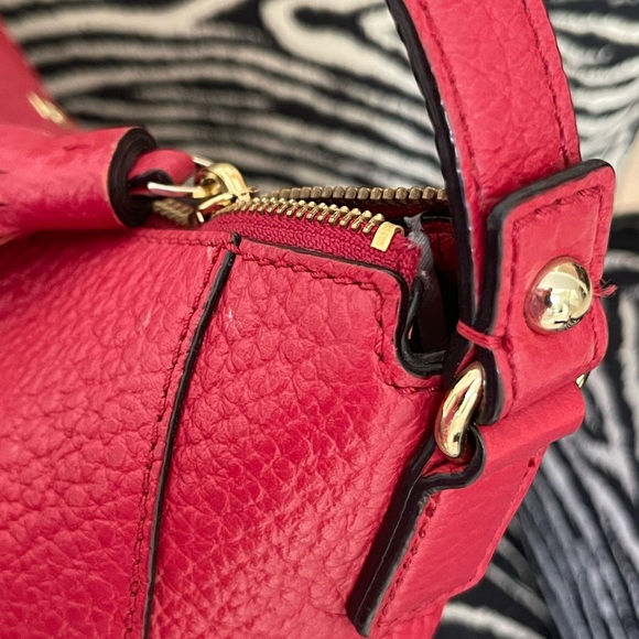 Kate Spade RED Cobble Hill Finley Pebble Leather Hobo Bag MSRP $348 Near MINT! - Picture 10 of 13